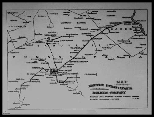 Eastern Pennsylvania Railways Company Map