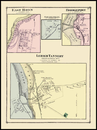 East Haven,Sailrosville,Bridgeport,Lehigh Tannery