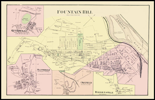 Fountain Hill,Guthsville,Slatedale,Orefield,Ballietsville