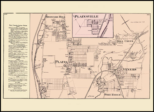 Plains Township,Swoyers Hill,Plainsville,Miner Mill,Mill Creek,Pine Ridge