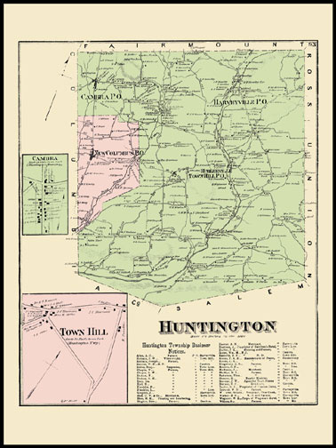 Huntington Township,Cambra,Town Hill