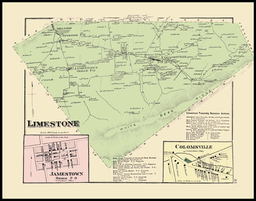 Limestone Township,Jamestown,Colomsville