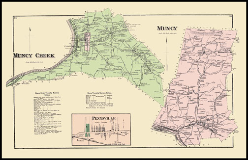 Muncy Creek Township,Muncy Township,Pennsville