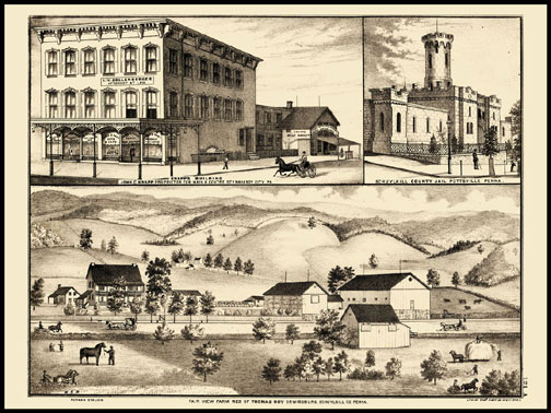 Knapps Building - Mahanoy City,Fair View Farm & Residence of Thomas Hoy - Orwigsburg,Schuykill County Jail