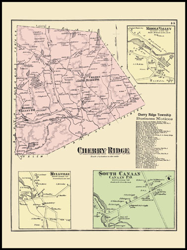 Chery Ridge Township,Millville,South Canaan,Middle Valley