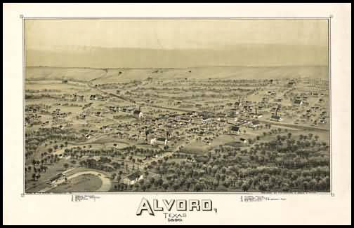 Alvord 1890 Panoramic Drawing