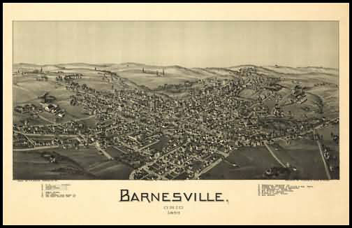 Barnesville 1899 Panoramic Drawing