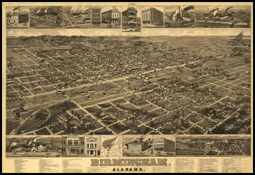 Birmingham Panoramic - 1885