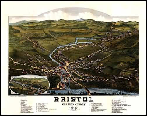 Bristol 1884 Panoramic Drawing