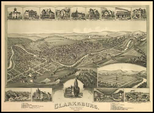 Clarksburg Panoramic - 1898