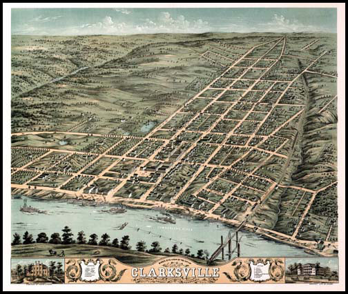 Clarksville Panoramic - 1870
