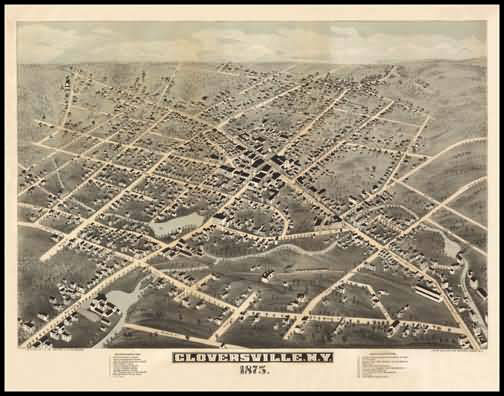 Cloversville Panoramic - 1875