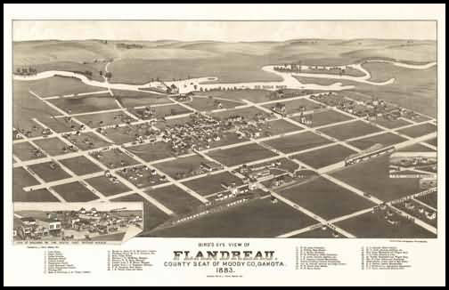 Flandreau Panoramic - 1883