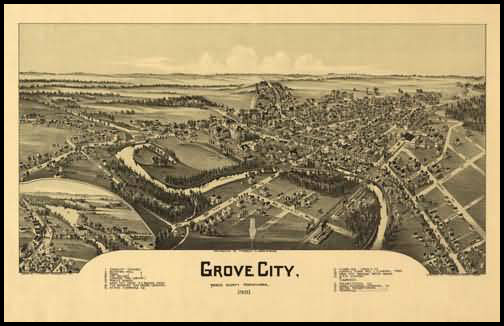 Grove City Panoramic - 1901