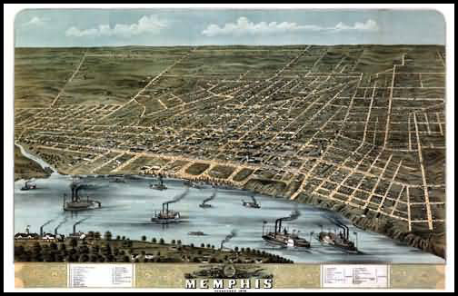 Memphis Panoramic - 1870
