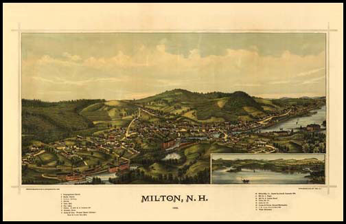 Milton 1888 Panoramic Drawing