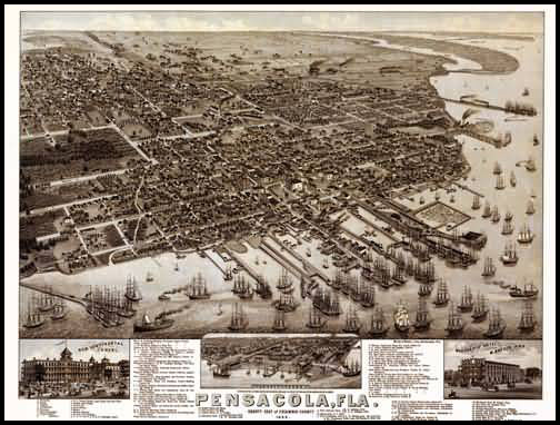 Pensacola Panoramic - 1885