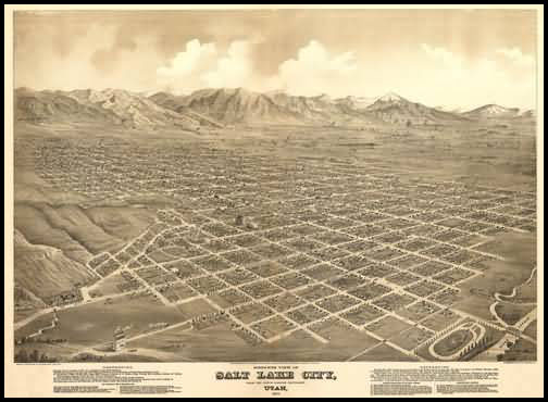 Salt Lake City Panoramic - 1875