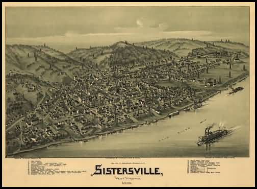 Sistersville Panoramic - 1896