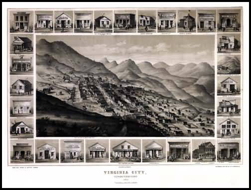 Virginia City Panoramic - 1861