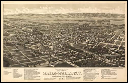 Walla Walla Panoramic - 1884