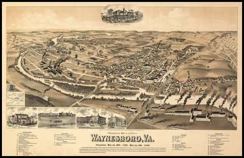 Waynesboro Panoramic - 1890